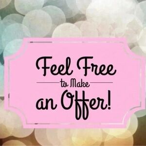 Feel free to make an offer or 30% off on 3 things